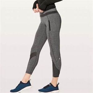 Lululemon Train Times Grey 7/8 Leggings